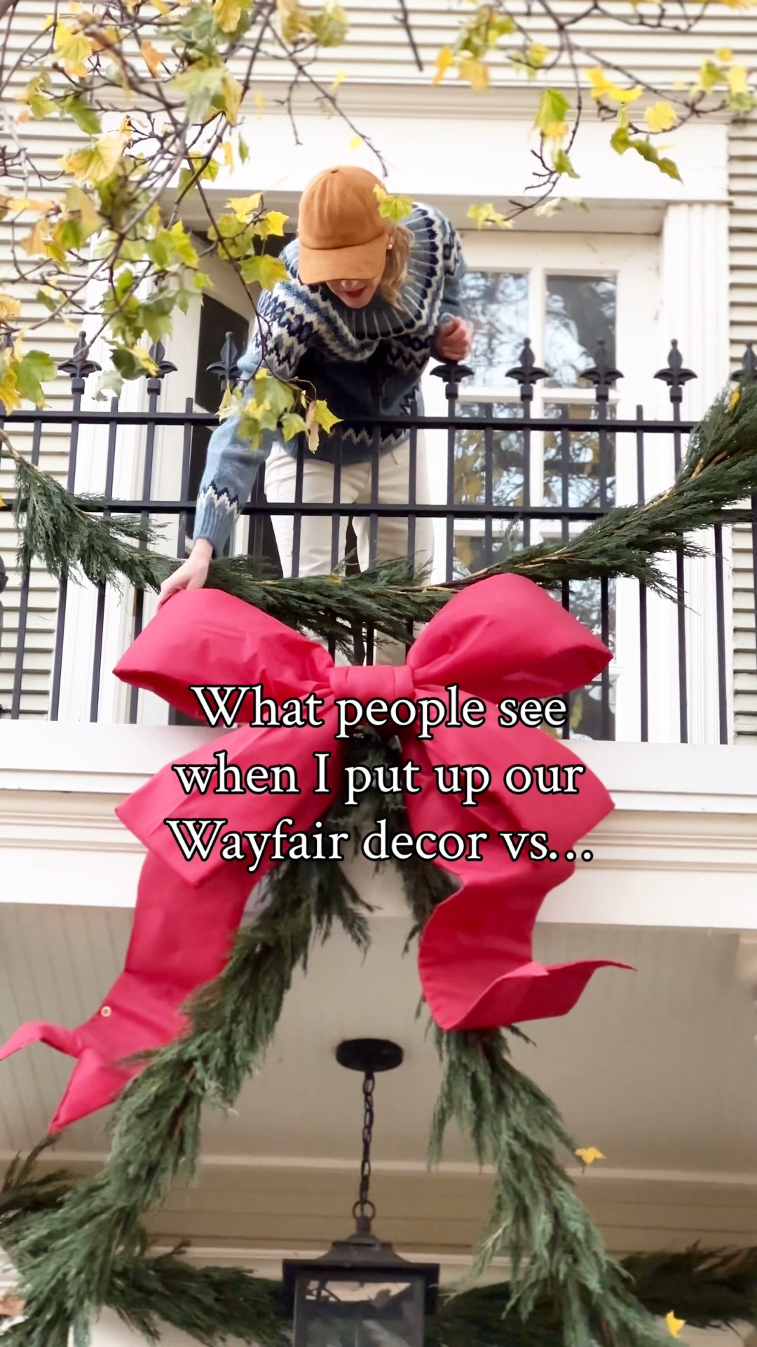 I think of our @Wayfair holiday decor as memory-keepers. When I take out each piece every year, I go back in time to when my kids were babies; when Mitch and I were just starting out. And I know that they'll become embedded in my girls' happiest childhood Christmas memories, too—whether it's pink needlepoint stockings, realistic garland, those nostalgic Spode plates, or a giant red bow on the front of the house. Wayfair makes it so easy to prep for the holidays as everything is in one place! #ad #WayfairPartner #WinTheSeason #Wayfair