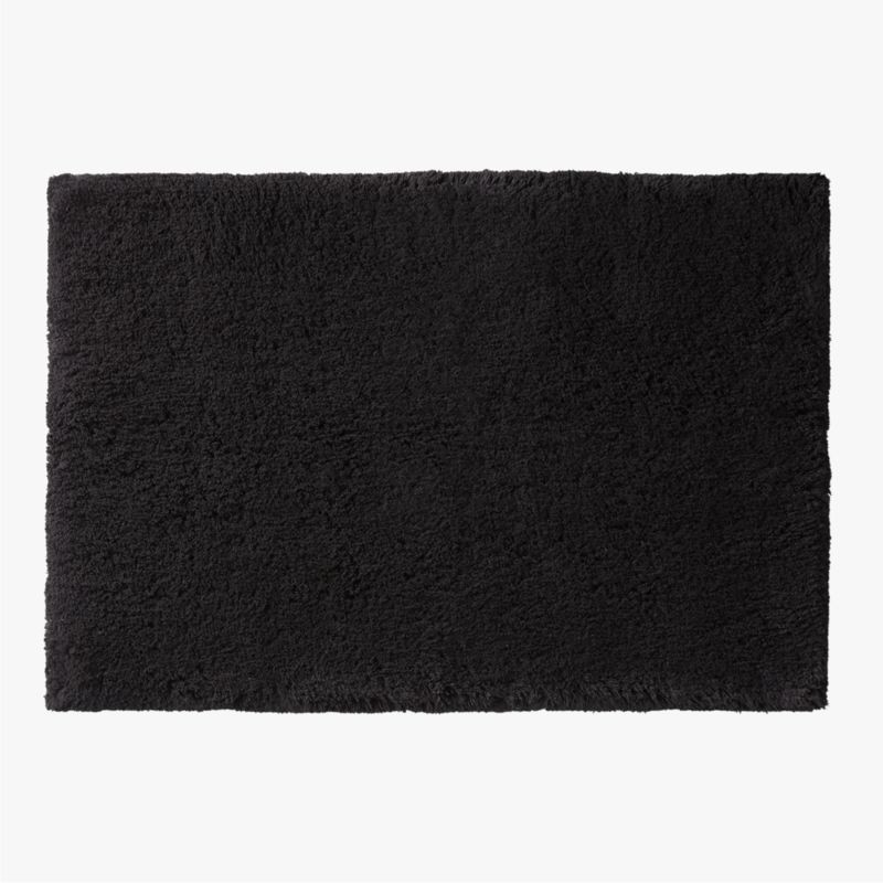 Kalani Organic Cotton Black Bath Mat 24"x36" + Reviews | CB2 | CB2