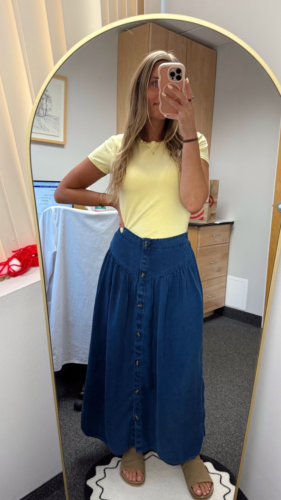 Summer work outfit🌼

#workoutfit #summeroutfit #skirt #longskirt #casualworkoutfit #officeoutfit #sandals #abercrombie #kohls

#LTKootd #LTKWorkwear #LTKSaleAlert