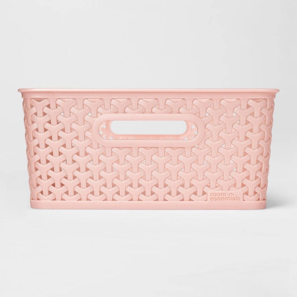 Y Weave Medium Rectangle Storage Bin Bin Pink - Room Essentials™ | Target