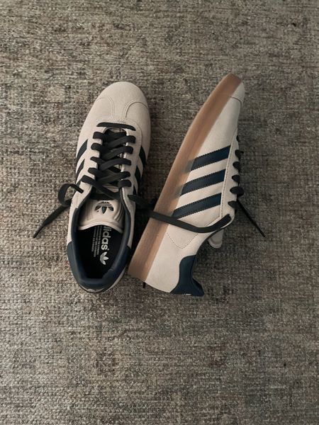 Adidas Gazelle in Wonder Taupe Night Indigo  Gum. They run large, size down one size or even a size and a halff

#LTKshoecrush