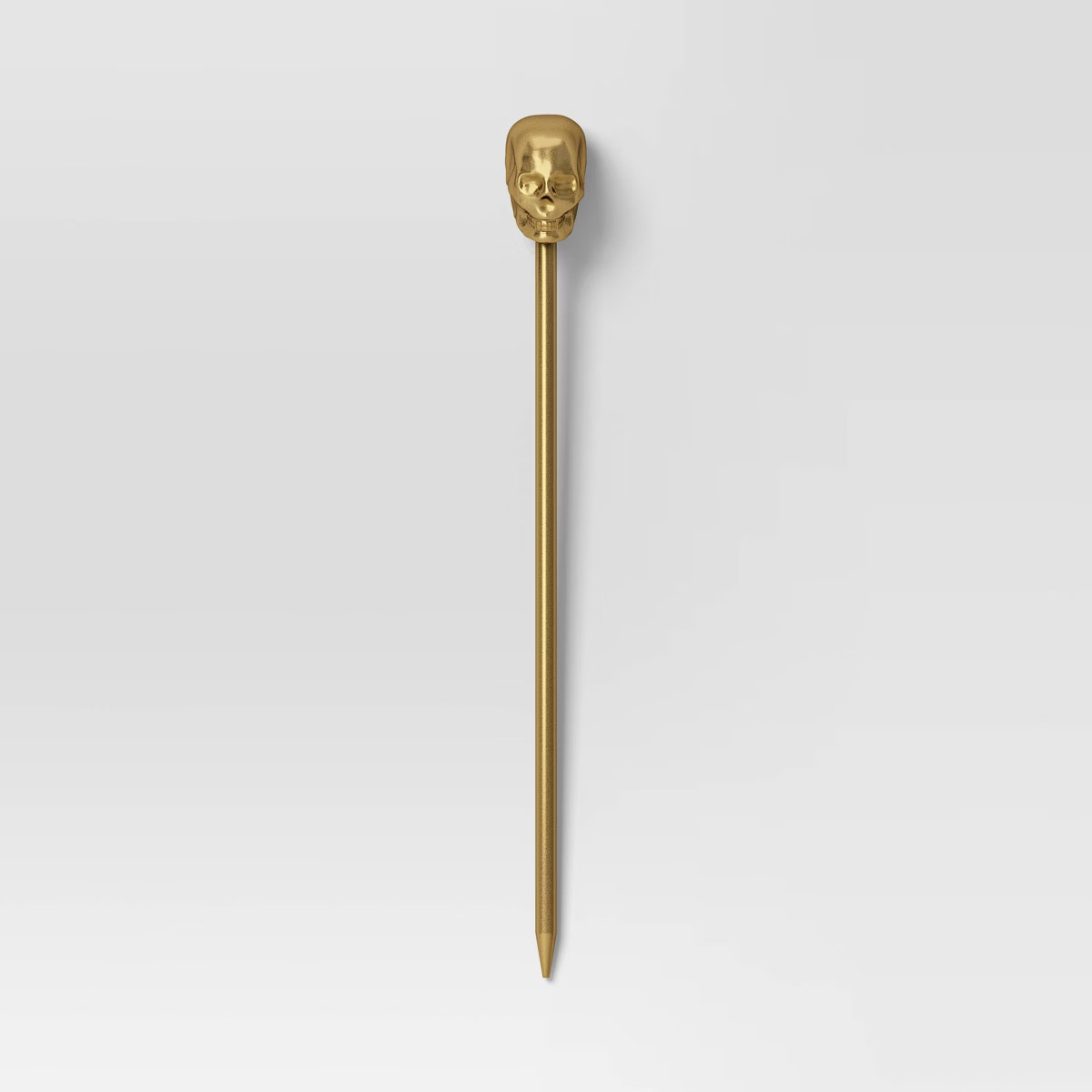 4pc Halloween Skull Cocktail Stirrers Gold - Threshold™ | Target