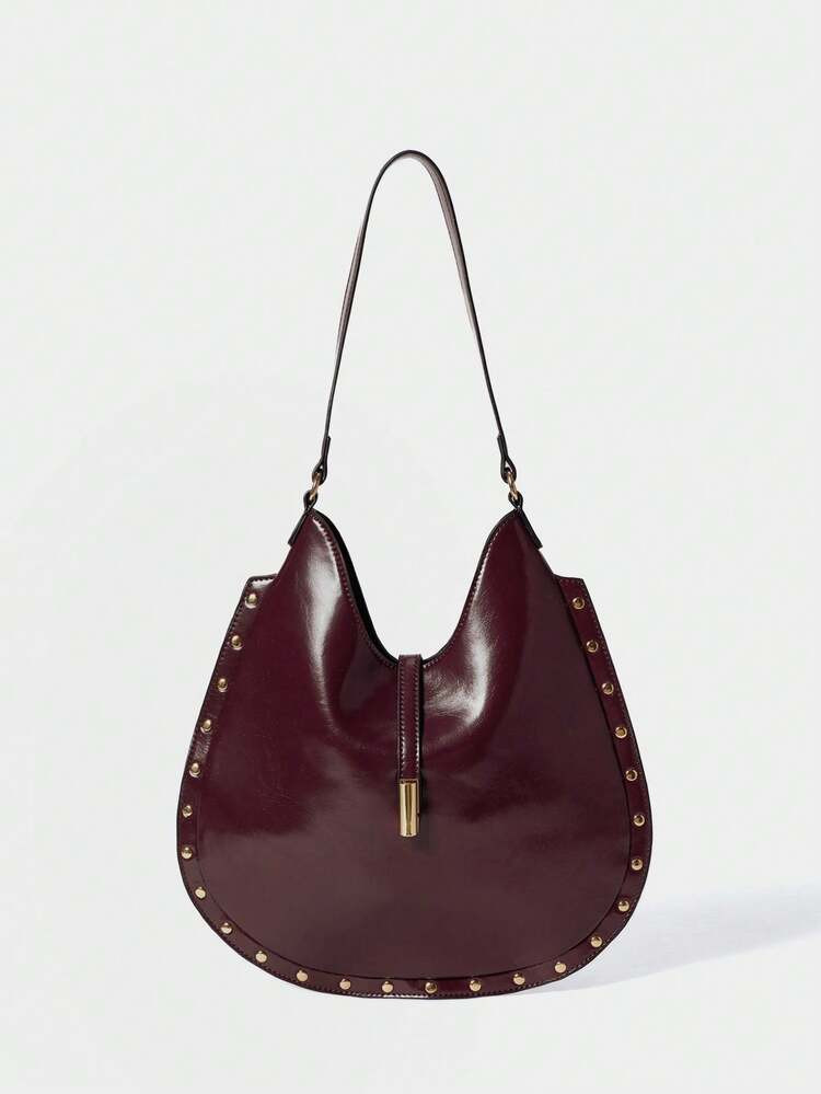 SHECARRY Women's Solid Color Shoulder Bag, Suitable For Daily Commute And Travel | SHEIN