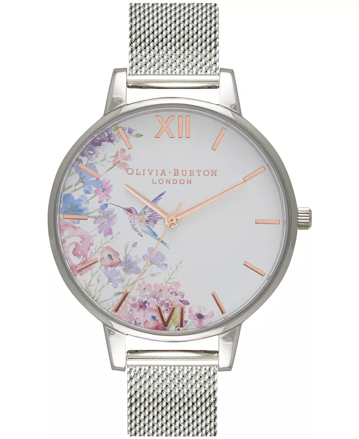 Women's Painterly Prints Stainless Steel Mesh Bracelet Watch 38mm | Macys (US)