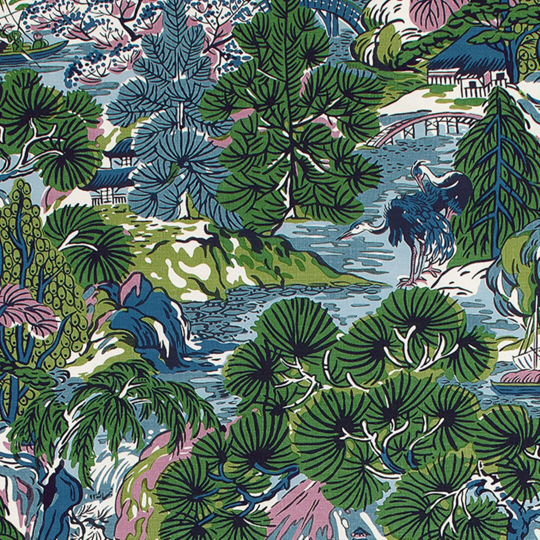 Thibaut PAGODA TREES Drapery Upholstery Home Decor Fabric - 5 Colorways - Sold by the Yard - Etsy | Etsy (US)