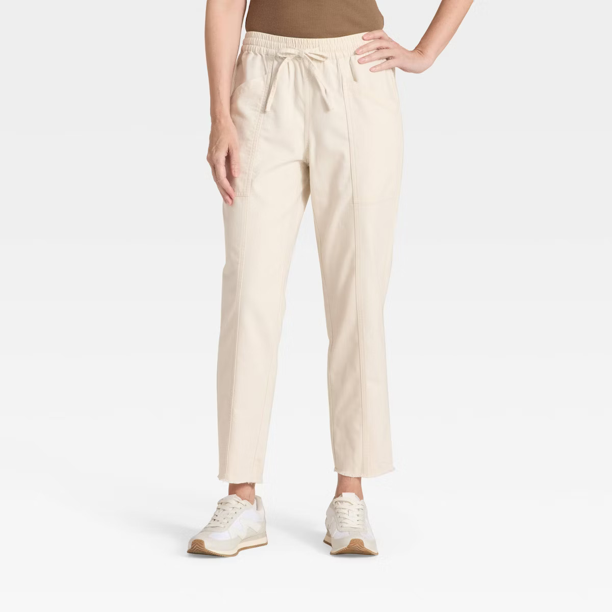 Women's Mid-Rise Tie-Waist Pull-On Pants - Universal Thread™ | Target