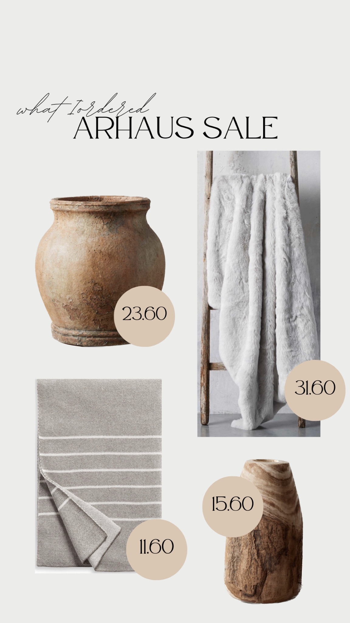 what I ordered from the ARHAUS sale

home decor | throw blankets | vases | interior design | decorating | major sale 

#LTKFind #LTKhome #LTKsalealert