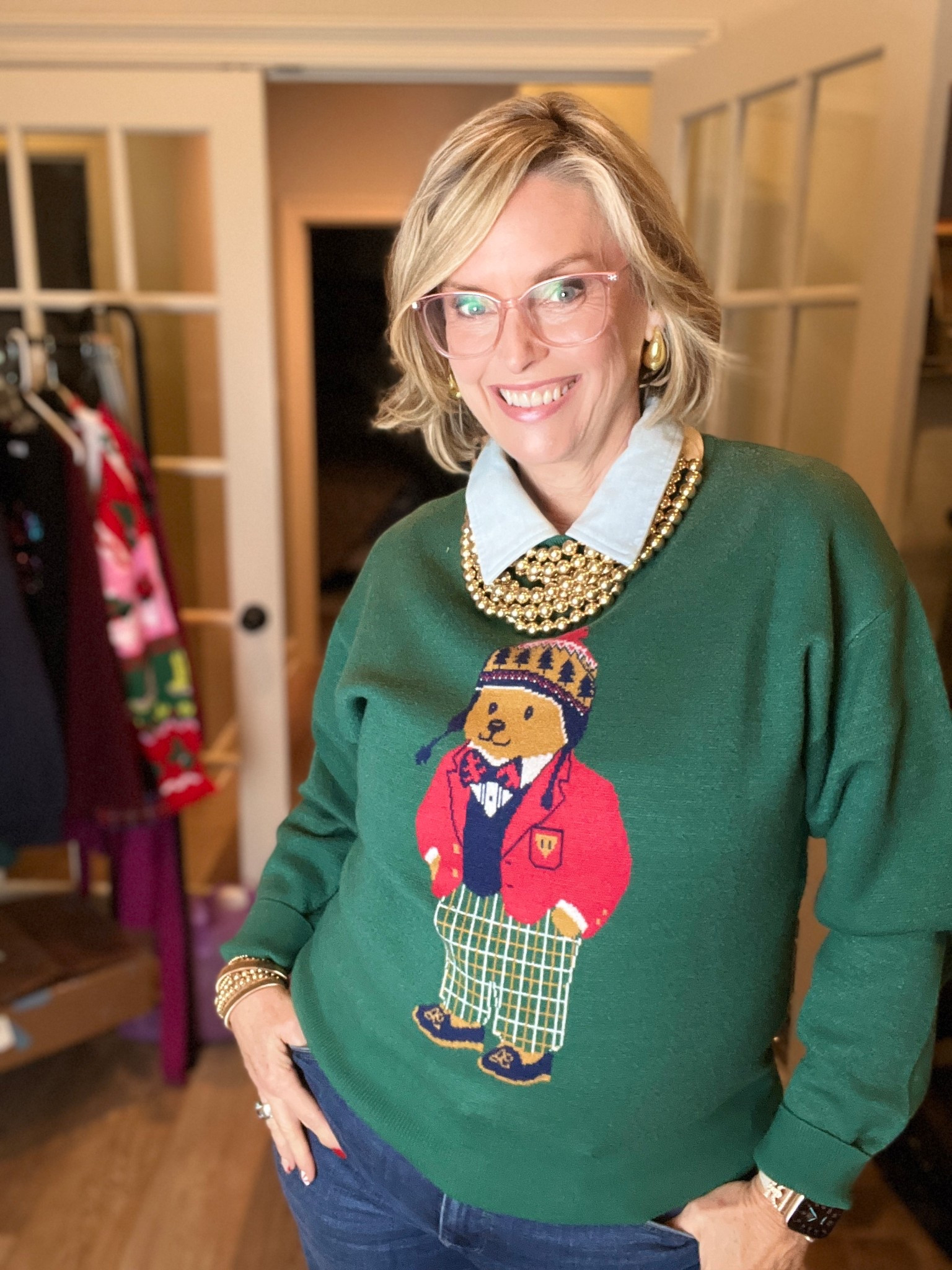 Teddy bear sweater outfits 

#LTKSeasonal #LTKHoliday #LTKMidsize