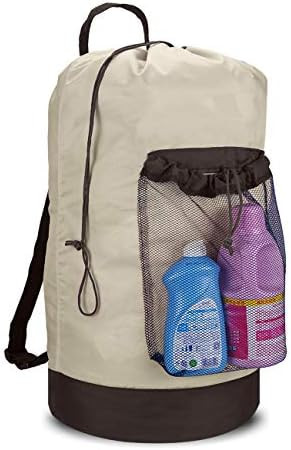 Dalykate Backpack Laundry Bag, 115L Large Hamper with Shoulder Straps, Drawstring Closure, Mesh P... | Amazon (US)