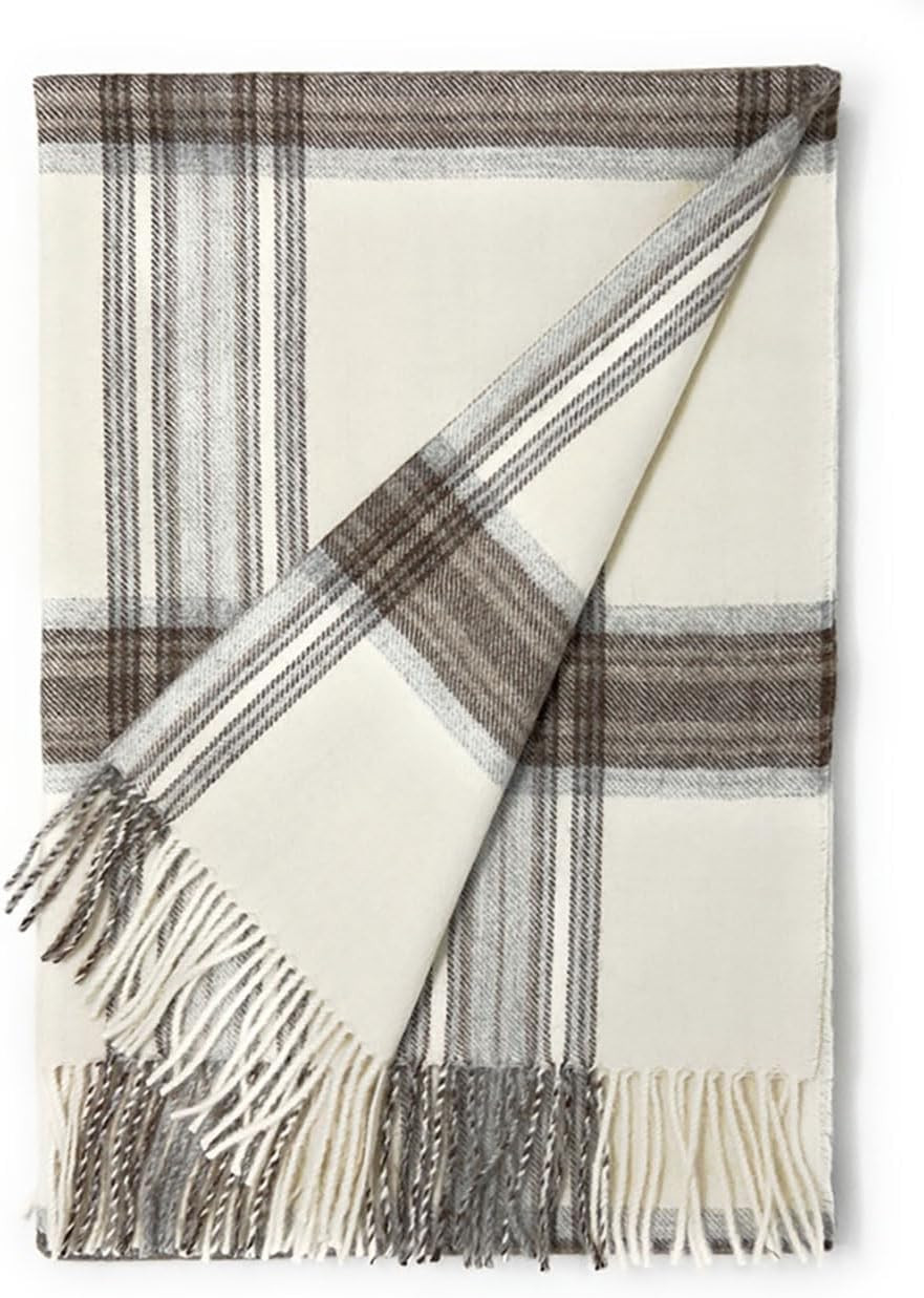 Alpaca Home | Tartan Plaid 100% Baby Alpaca Throw Blanket (Winter Plaid) | Amazon (US)