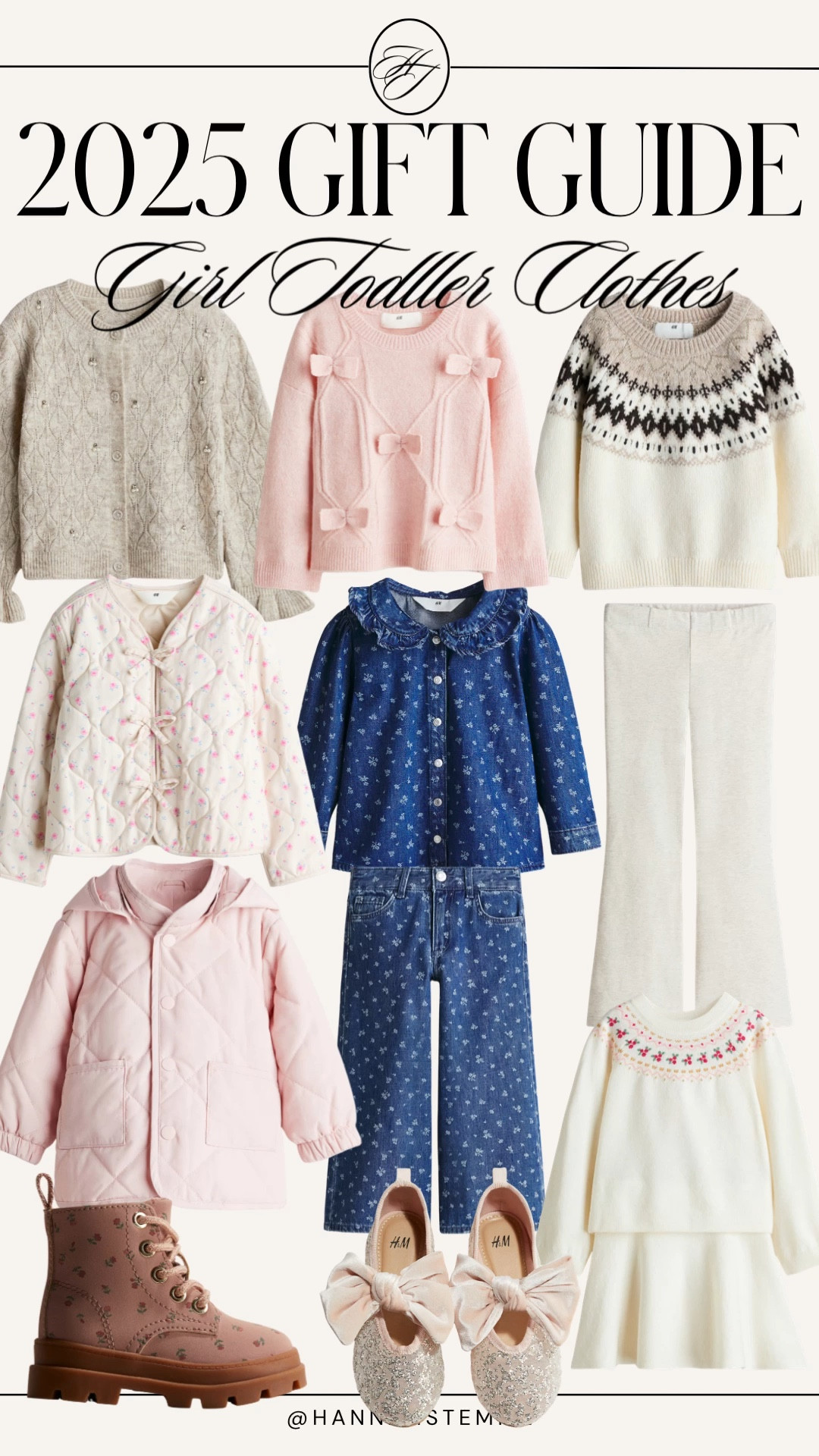 2025 Gift Guide: Girl Toddler Clothes 👗✨
Sharing the cutest toddler girl outfits for winter—cozy sweaters, quilted jackets, matching sets, boots, pajamas, and everyday staples for ages 1–3.
Perfect for Christmas gifts, winter outfits, and toddler wardrobe essentials. Everything is linked below!

Keywords: toddler girl clothes • toddler outfits • winter toddler clothes • toddler girl gift guide • toddler clothing ideas • toddler girl essentials

#LTKKids #LTKHoliday #LTKGiftGuide