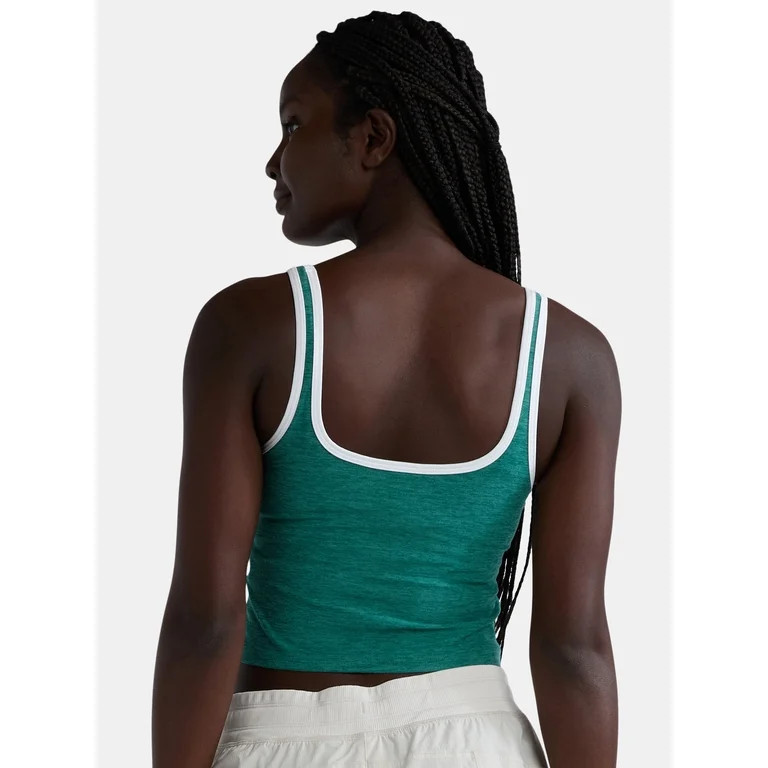 Athletic Works Women's and Women's Plus ButterCore Tipped Tank Bra, Sizes XS-4X - Walmart.com | Walmart (US)