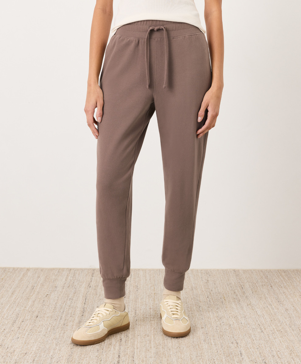 Women's Deep Taupe CloudKnit Jogger S | Pact Apparel