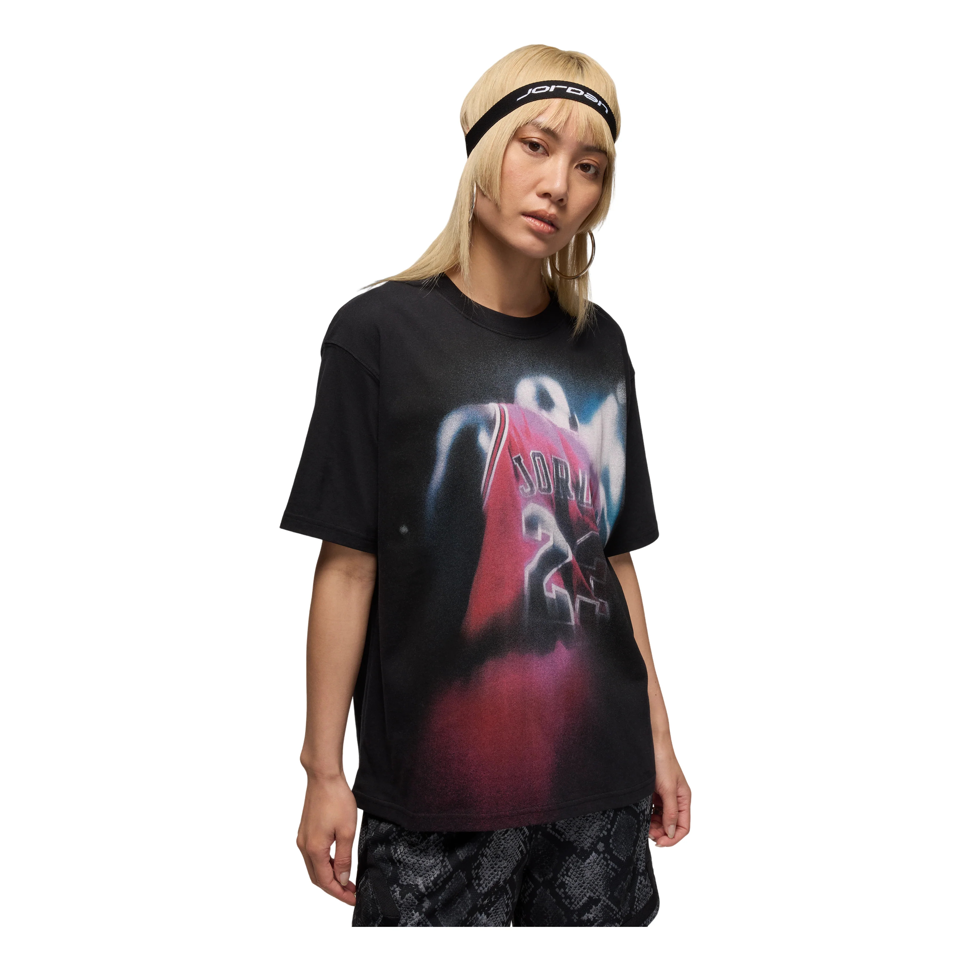 (WMNS) Air Jordan Sport Dri-FIT T-shirt 'Black White' IB1963-010 | KICKS CREW