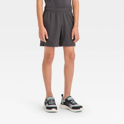 Boys' Light Weight Woven Shorts - All In Motion™ Charcoal Gray XL | Target