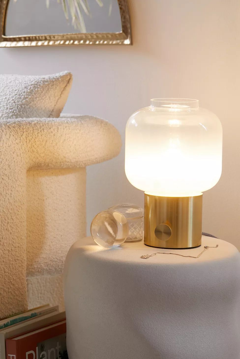 Ombre Glass Lantern Table Lamp | Urban Outfitters (US and RoW)