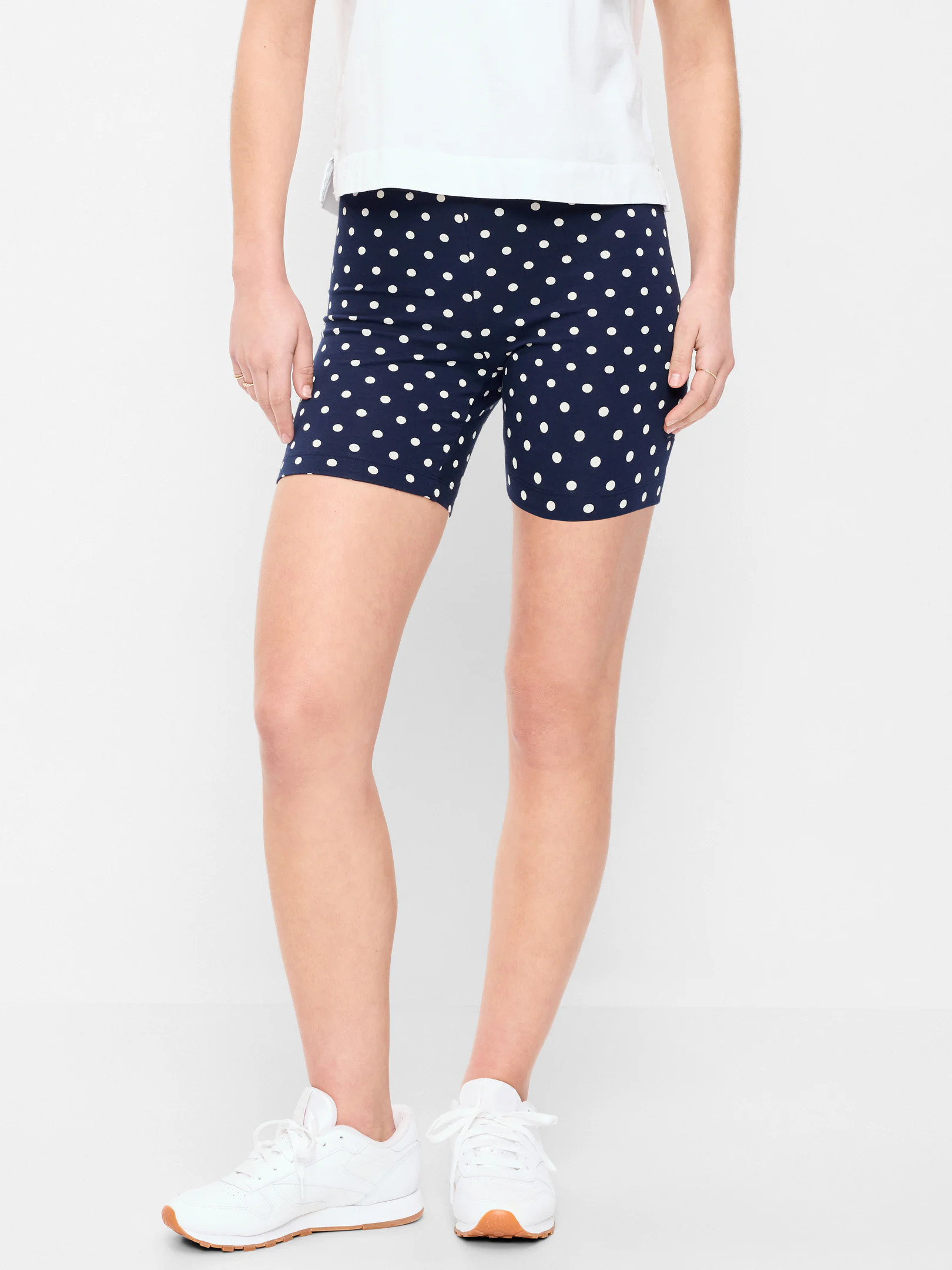 High-Waisted Jersey Biker Shorts -- 6-inch inseam | Old Navy (US)