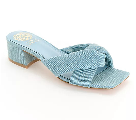 Make Your Selection: Vince Camuto Leather or Textile Crossband Mules Shilah | QVC
