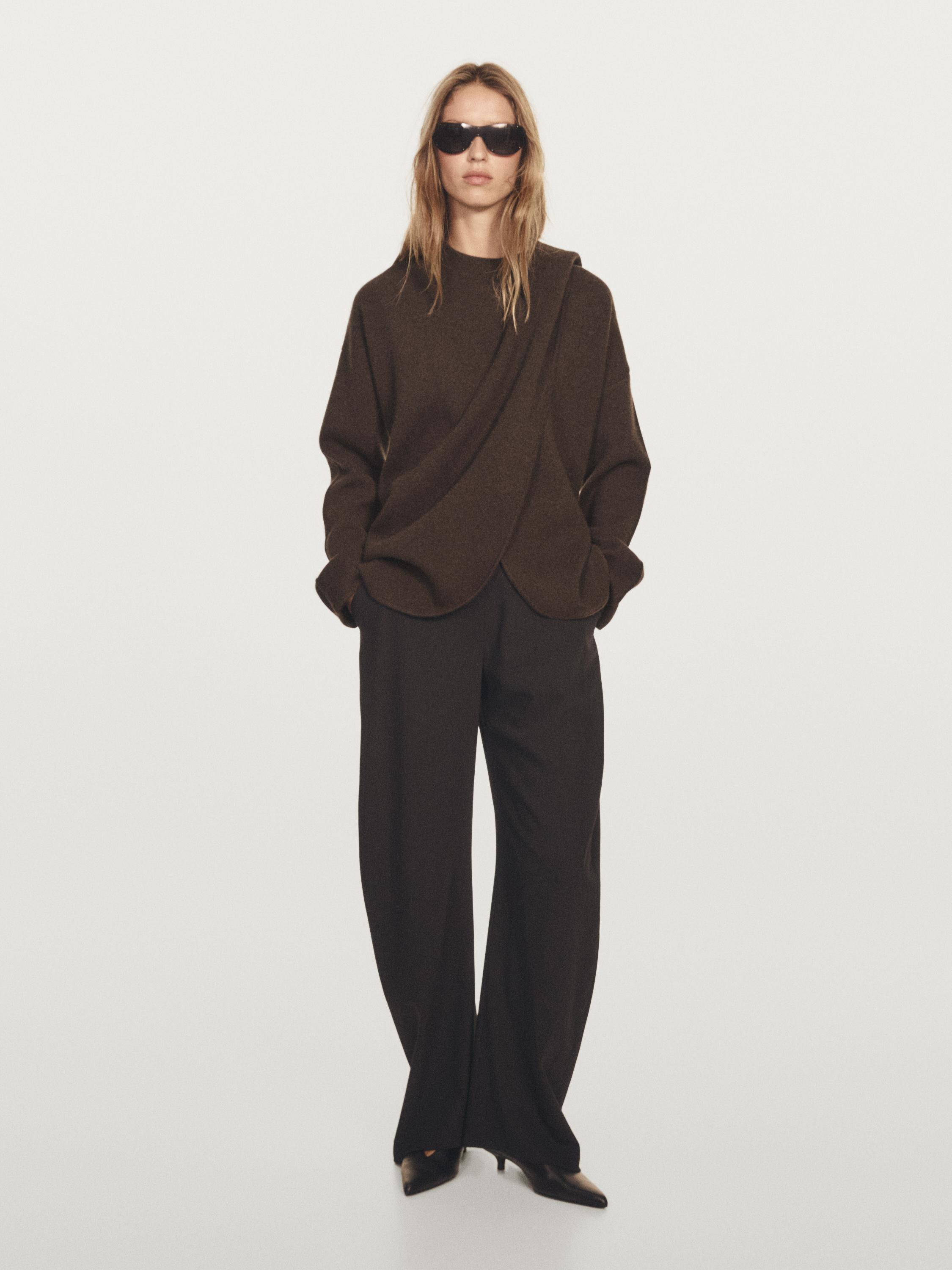 Cape-Cardigan aus Kaschmirmischgewebe | Massimo Dutti DE