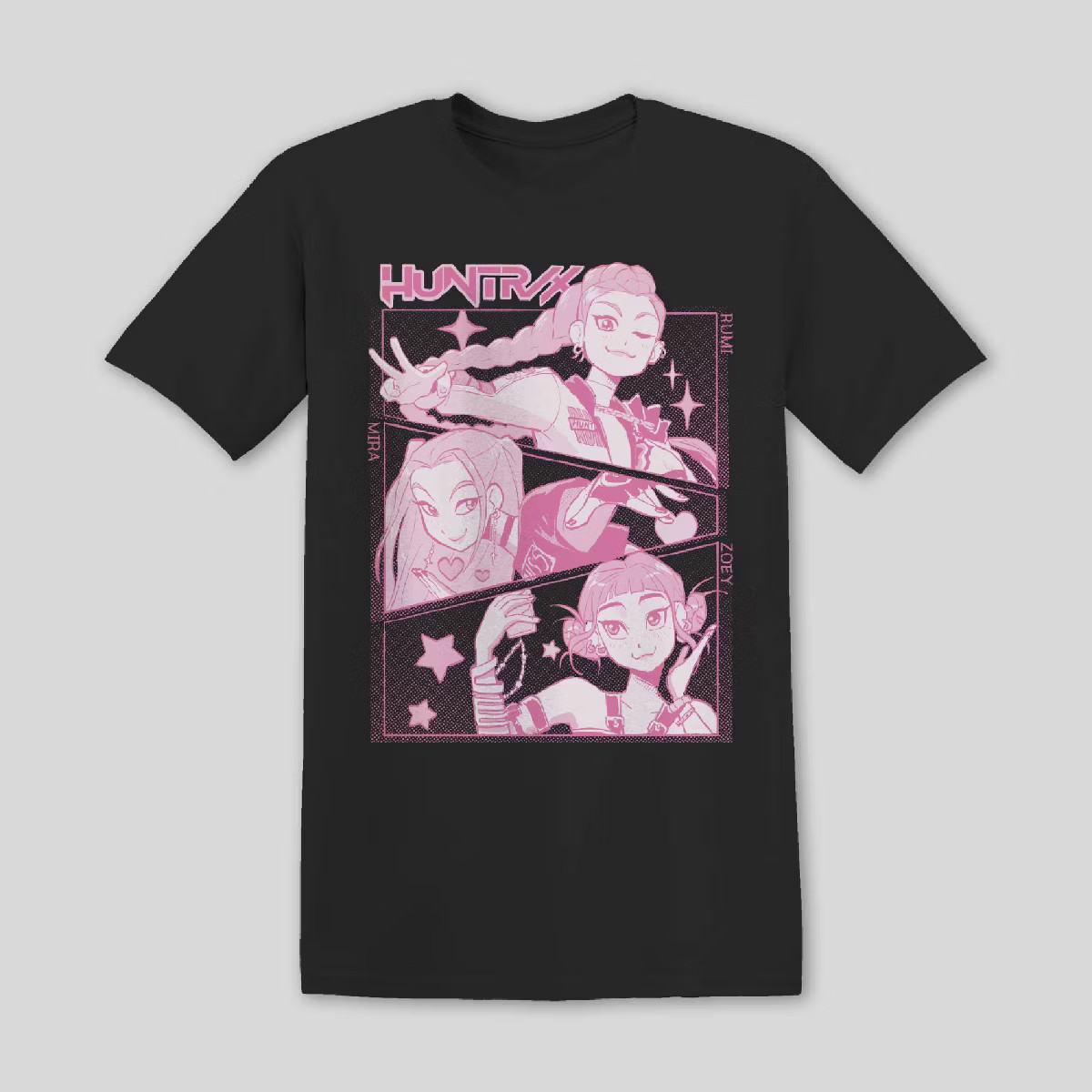 Women's Huntrix KPOP Demon Hunter Oversized T-Shirt - Black | Target