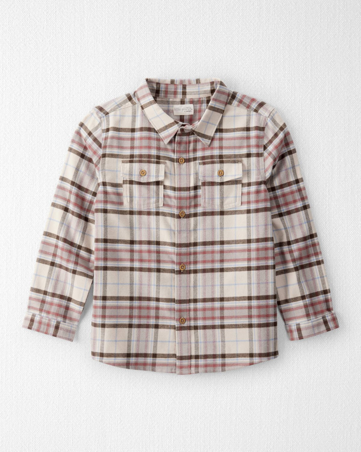 Boys Organic Cotton Button-Front Flannel | Carter's Inc