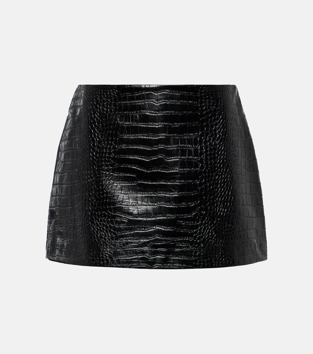 Mary croc-effect faux leather miniskirt | Mytheresa (UK)