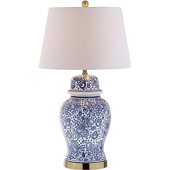 JONATHAN Y JYL3008A Ellis 29.5" Ceramic LED Table Lamp Traditional Bedside Desk Nightstand Lamp f... | Amazon (US)