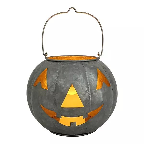 Celebrate Together™ Halloween Silver Finish LED Jack-O'-Lantern Table Decor | Kohl's