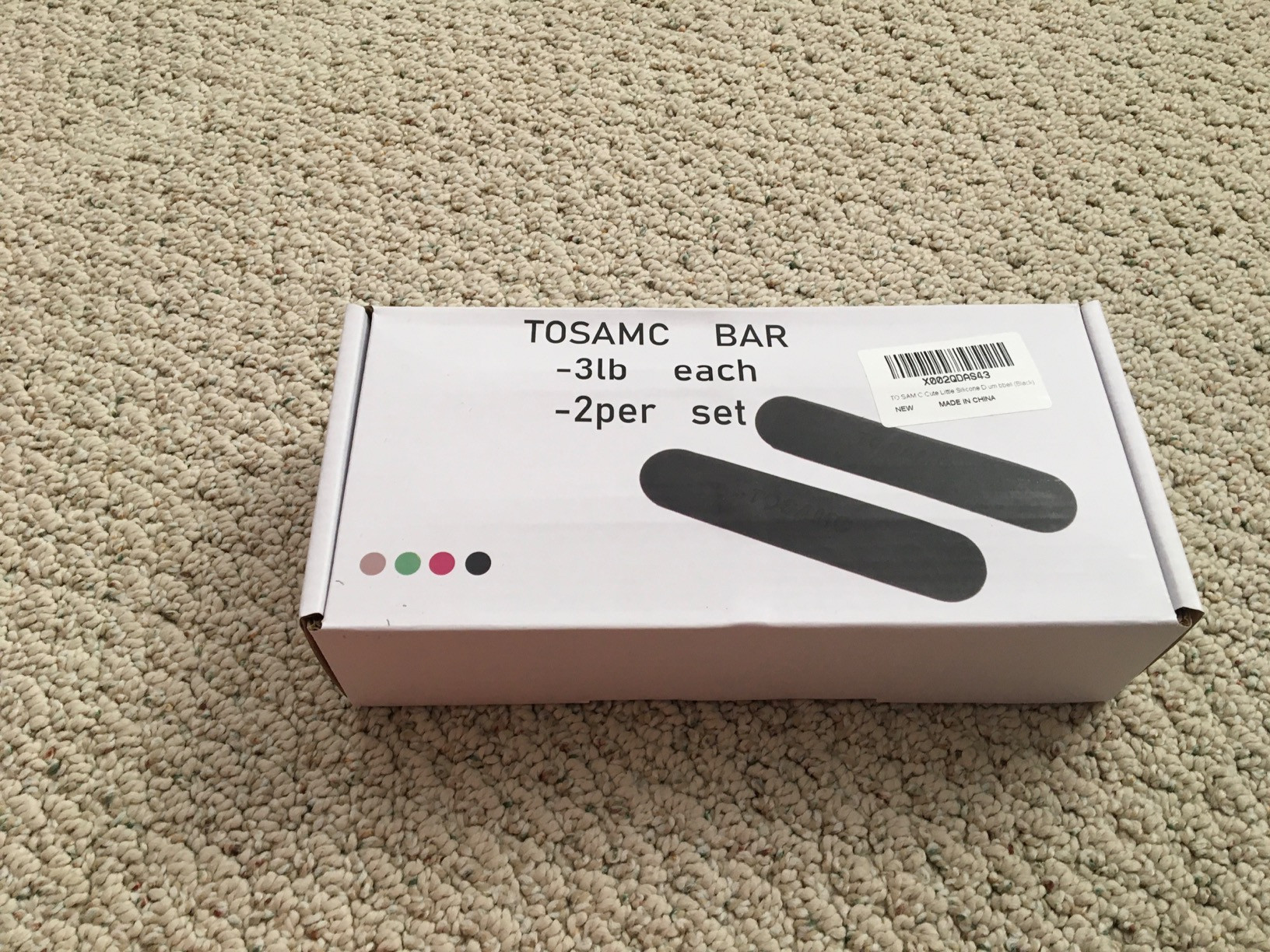 TOSAMC 3lbs Dumbbells Set of 2, Weights Dumbbells Set; Household Fitness Equipment for Squat Powe... | Amazon (US)