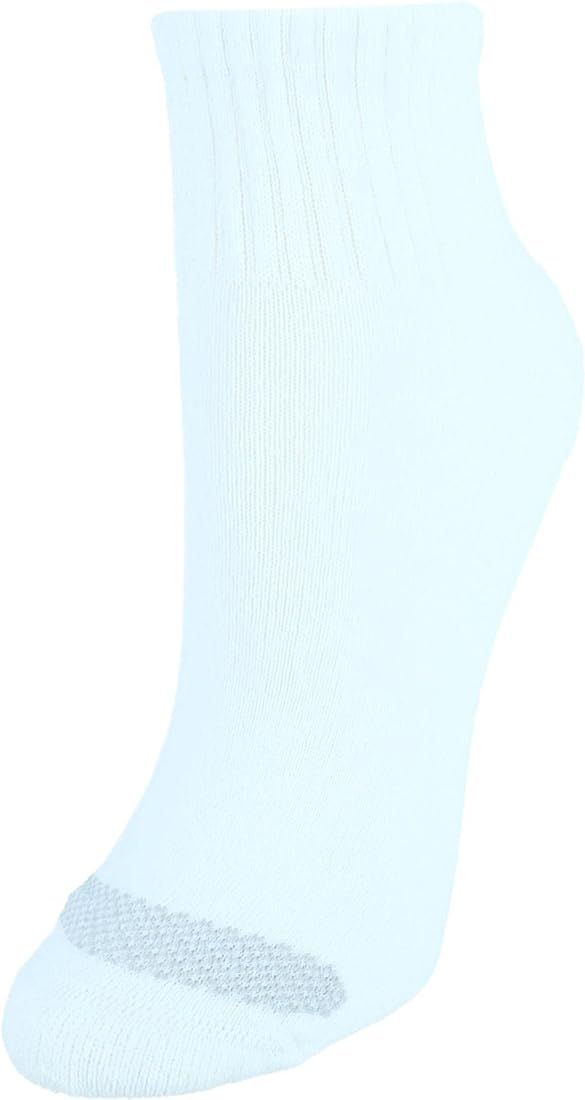 Hanes womens Cool Comfort Toe Support Ankle Socks Pack Of 6 | Amazon (US)