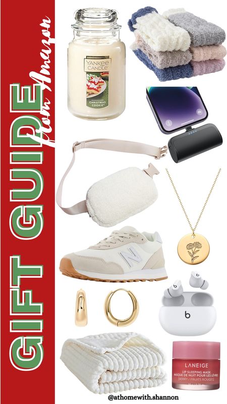 Amazon gift guide!

Sherpa belt bag, new balance sneakers, portable phone charger, gold necklace, gold hoop earrings, Bluetooth headphones, candle, lip mask, throw blanket 

#LTKGiftGuide #LTKSeasonal #LTKstyletip