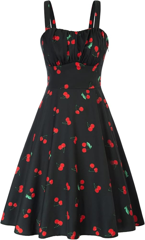Belle Poque Vintage Floral Dress for Women 2026 Summer A-line Sleeveless Flowy Midi Elegant Weddi... | Amazon (US)