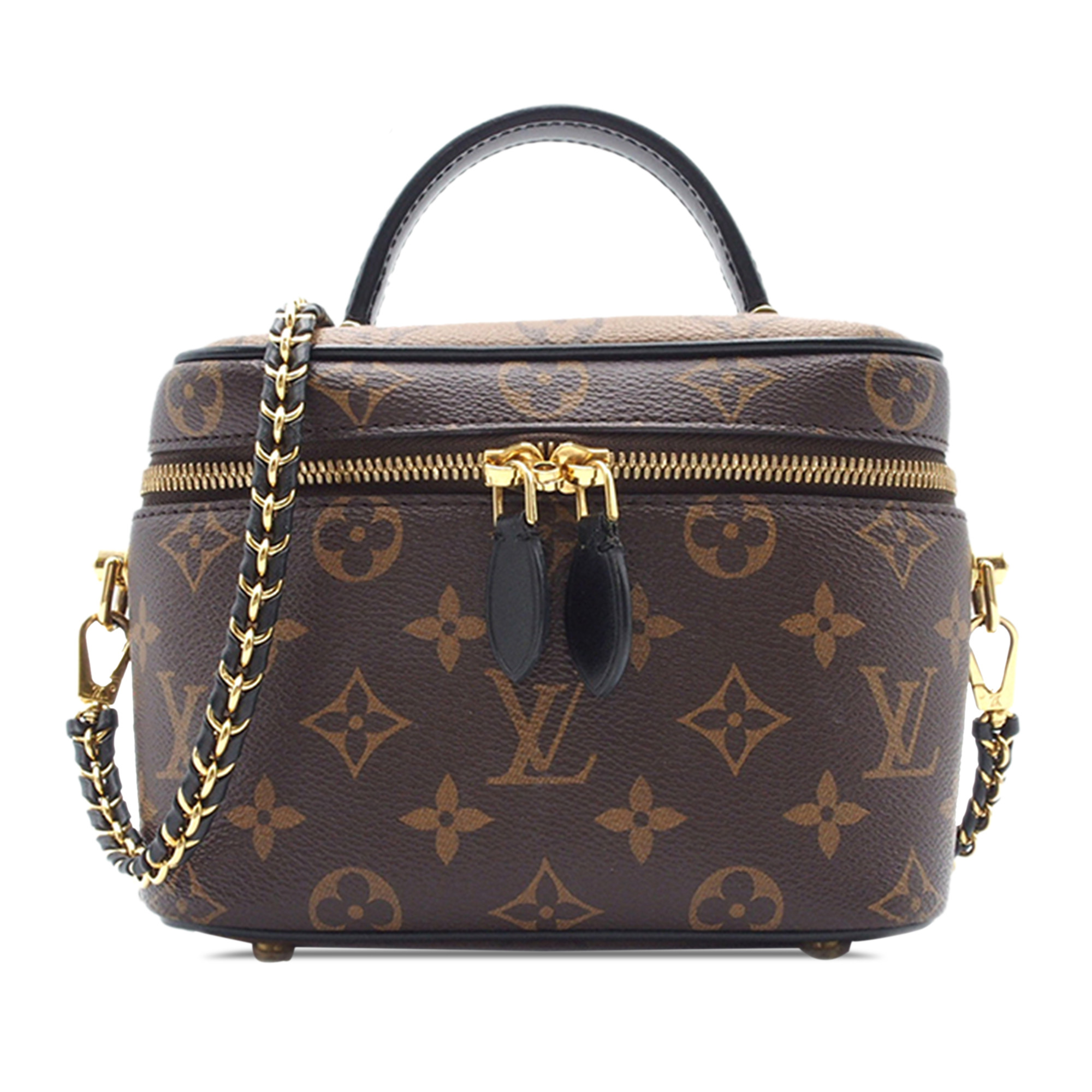 Pre-Owned Authenticated Louis Vuitton Monogram Reverse Vanity PM Canvas Brown Vanity Bag Unisex (... | Walmart (US)