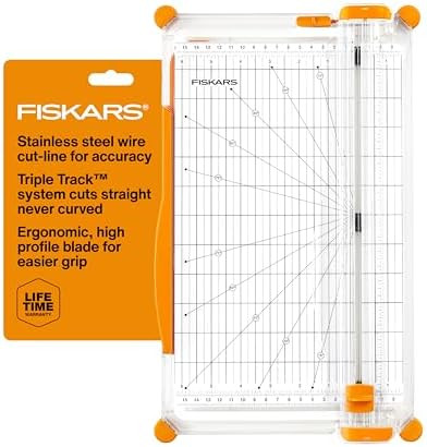 Fiskars Precision Paper Trimmer, Easy and Accurate Crafting Tool, Cuts Straight for Crafts, Cards... | Amazon (US)