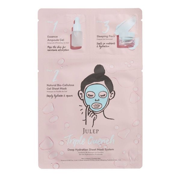 Julep Triple QuenchDeep Hydration Sheet Mask System - 2 pack | Target