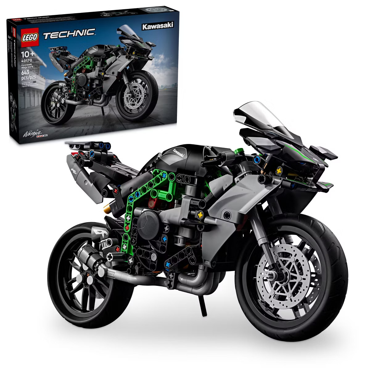 LEGO Technic Kawasaki Ninja H2R Motorcycle Toy, Kids Room Décor, 42170 | Target
