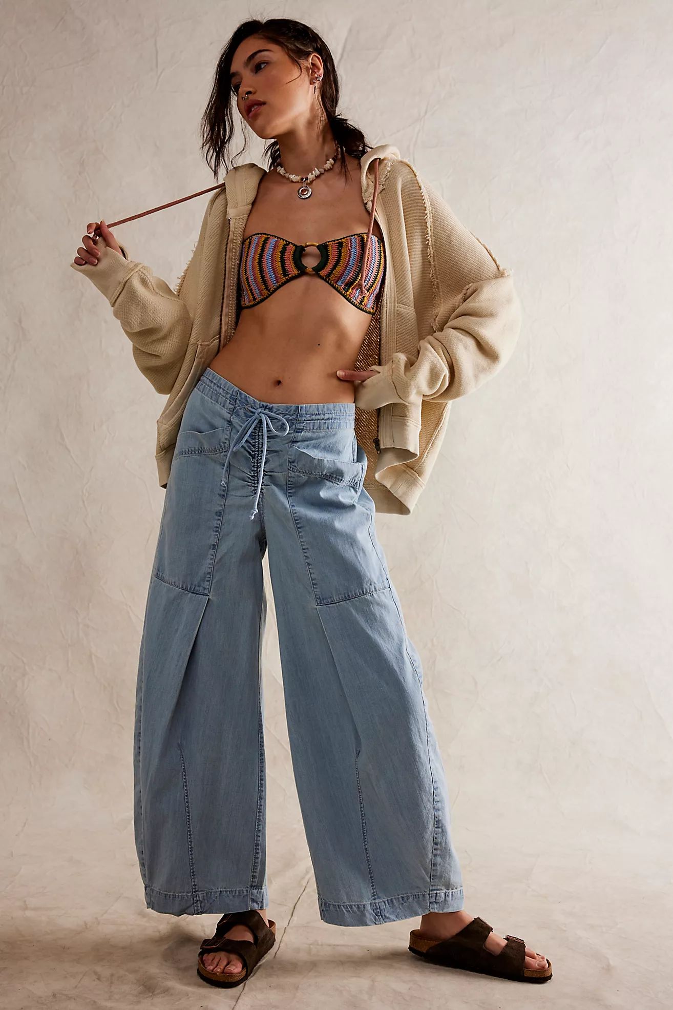 Castaway Slouchy Pull-On Jeans | Free People (Global - UK&FR Excluded)