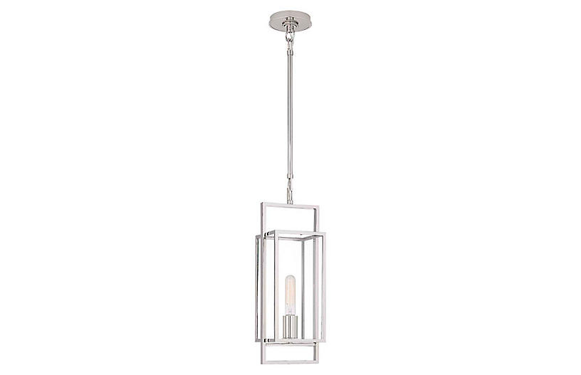 Halle Petite Lantern - Polished Nickel - Visual Comfort | One Kings Lane