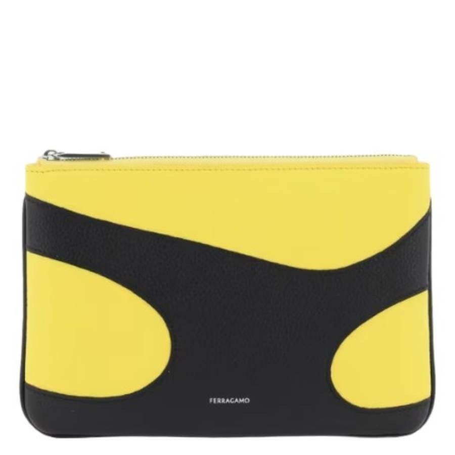Ferragamo Panelled Design Leather Phone Pouch | Jomashop.com & JomaDeals.com