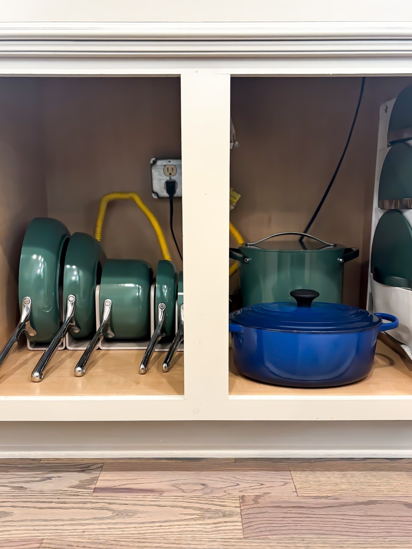 No stack, no scratch

Nesting and stacking cookware can lead to scratches in coating and finishes.  Protect your investment with smart solutions like Caraway’s organizers or a vertical P.A. rack from Youcopia or The Container Store. 

Check out our LTK Page to see our favorite organization products 🔗