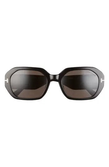 TOM FORD 55mm Geometric Sunglasses in Black at Nordstrom Rack | Nordstrom Rack