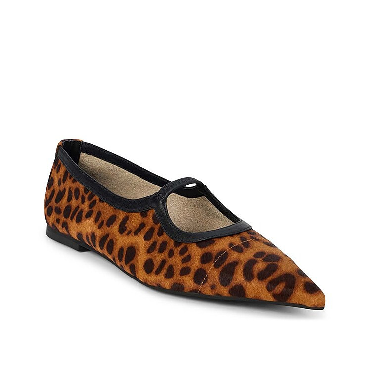 Matisse Fleur Flat | Women's | Brown Leopard Print | Size 8 | Flats | Mary Jane | DSW