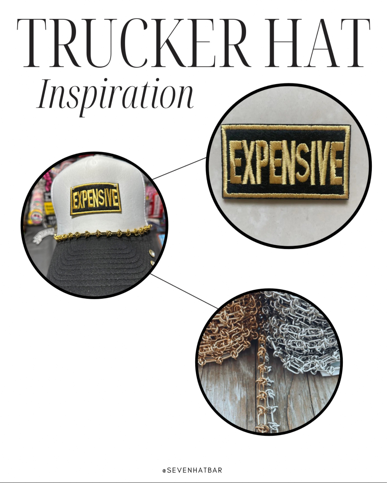 When creating a custom trucker hat for myself I like to keep it pretty simple. The chain really is the hero piece in my hat design this time around. I love the knotted design in the chain and it has a great weight to it. 

#LTKfindsunder50 #LTKFestival #LTKstyletip