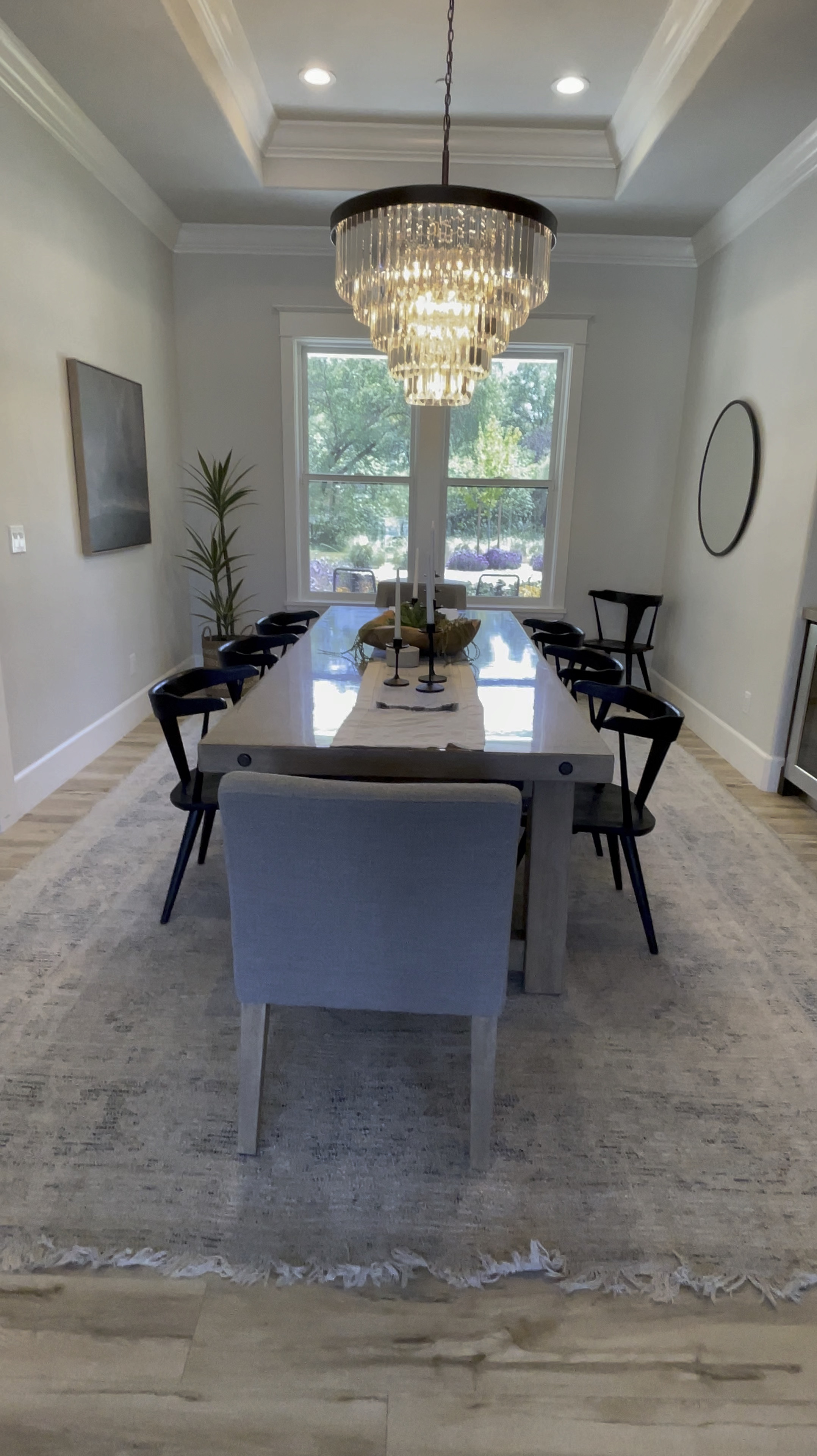 Beautiful, but kid friendly dining room  perfect for eating as a family and hosting your friends and family. The hard black chairs are easy to clean with kids. Pottery Barn items linked are on sale. 

#LTKfamily #LTKhome #LTKsalealert