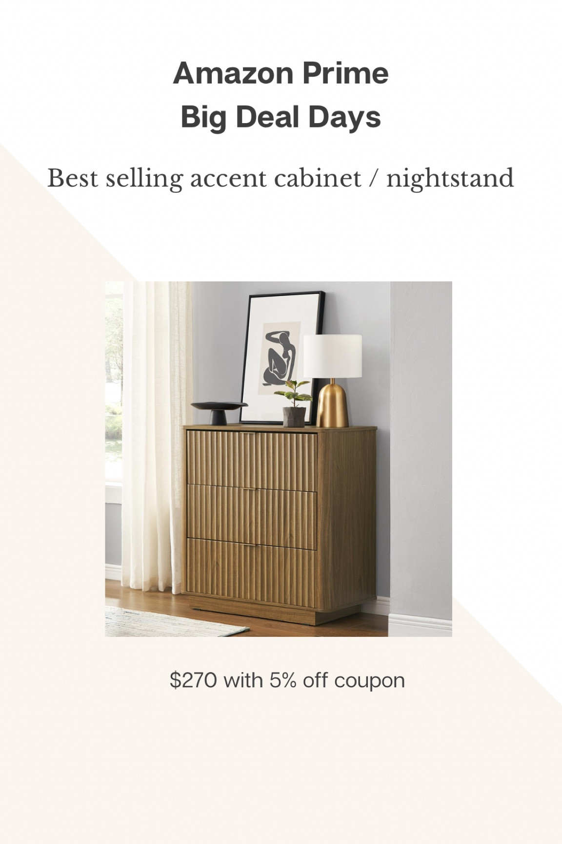 Best selling accent cabinet or oversized nightstand is on sale!!