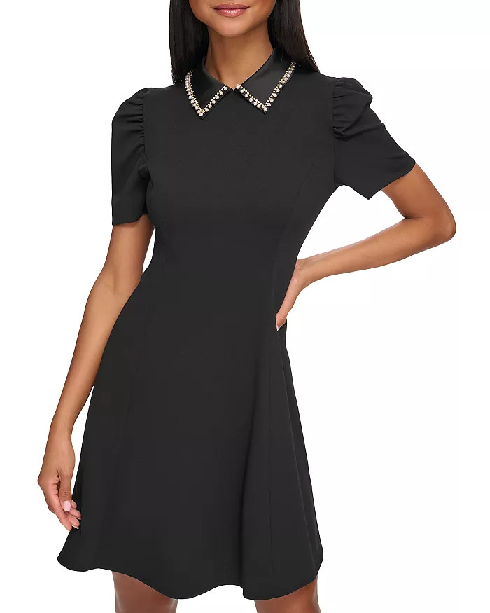 Scuba Crepe A Line Dress | Bloomingdale's (US)