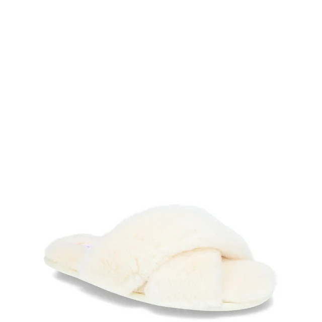 Joyspun Women's Faux Fur X-Band Slippers - Walmart.com | Walmart (US)