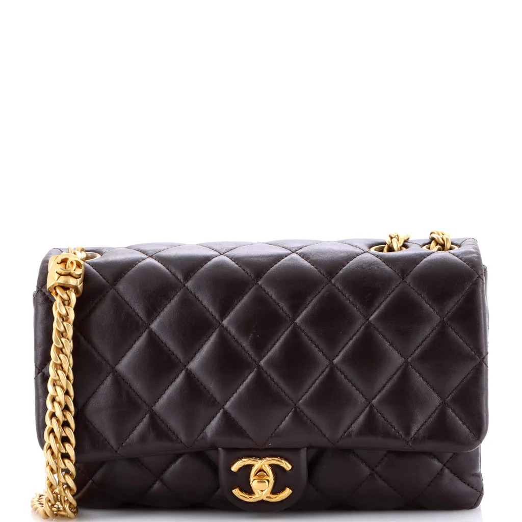 All Slide Long Flap Bag Quilted Lambskin Medium | Rebag