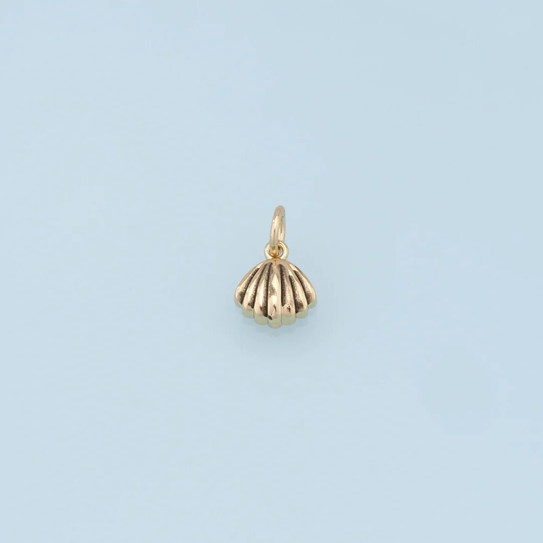 Gold Shell Charms,18k Gold Filled Conch Shell Pendant,conch Shell Charm Bracelet Necklace for DIY... | Etsy (US)