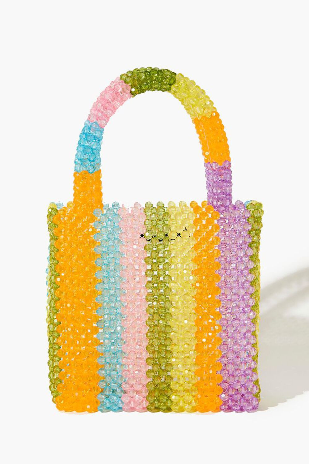Beaded Striped Tote Bag | Forever 21 (US)